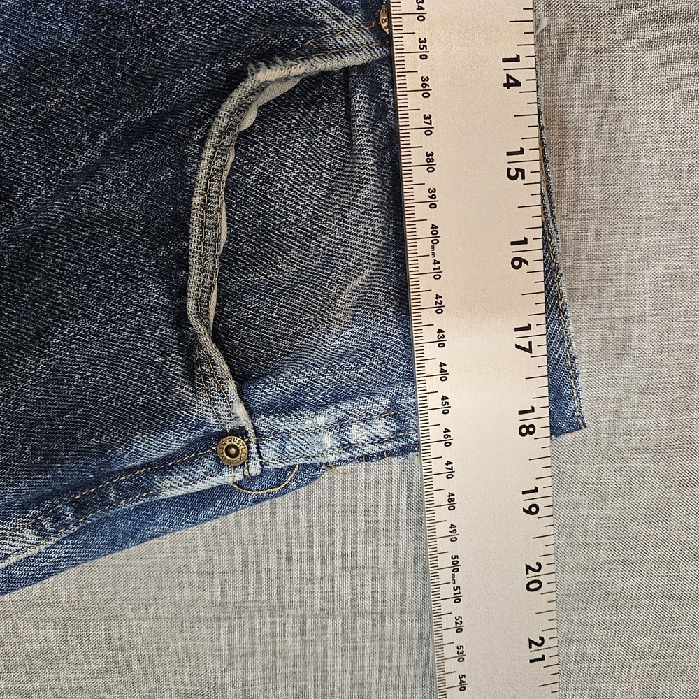 Vintage Rustler 0631 Mens Jeans 36x30 28" Hemmed Medium Wash Denim Made in USA - Picture 7 of 16